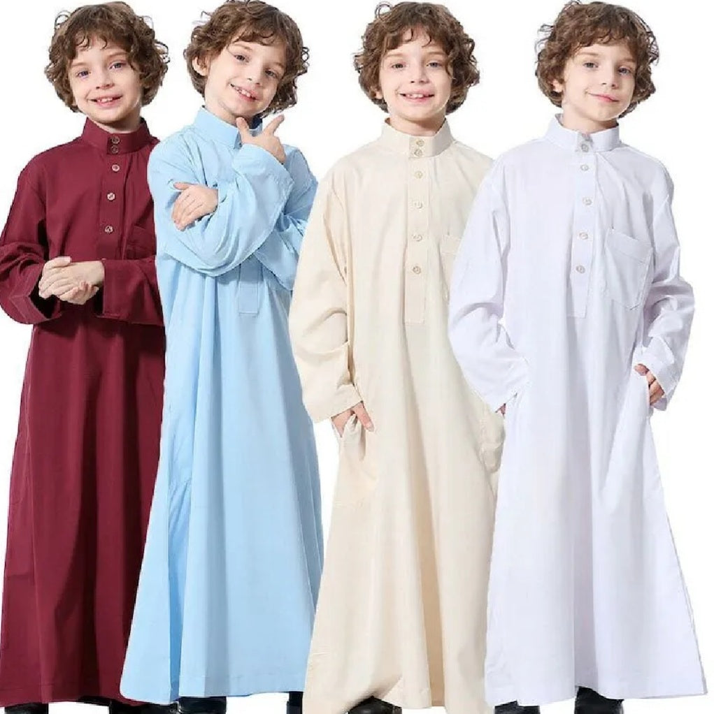 Arabic Jubba for kids | Elegant Islamic Wear for Hajj, Umrah, Daily Prayers & Formal Occasions