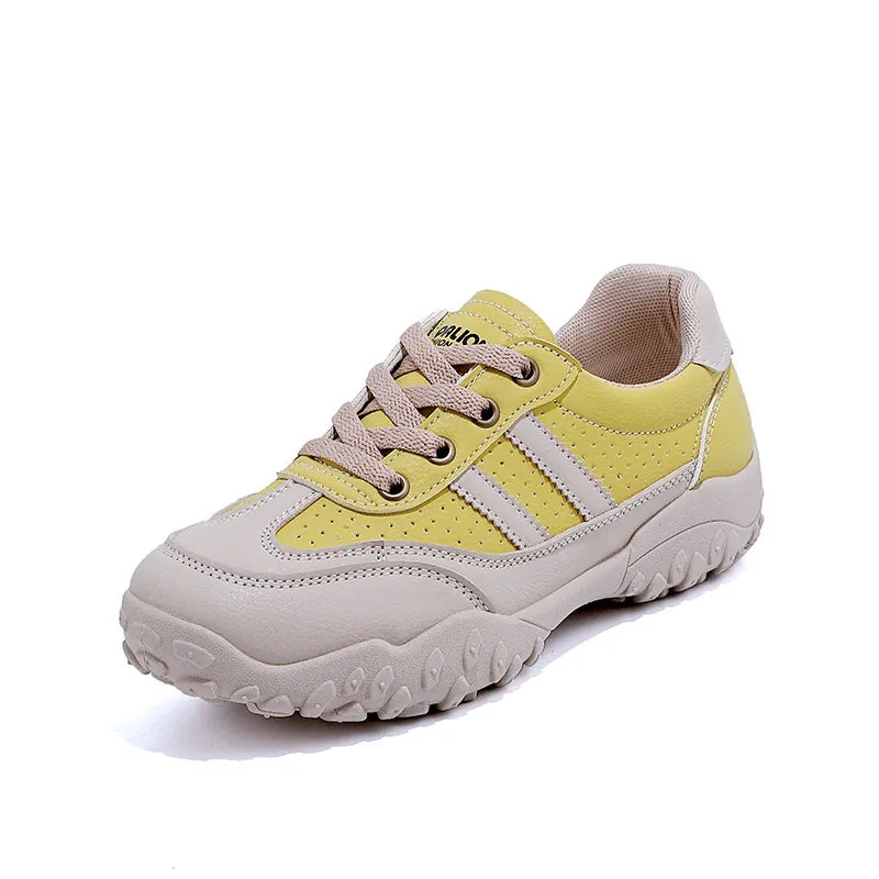 Flat Heel German Training Shoes Women's Lace-up Casual Sneakers Joker