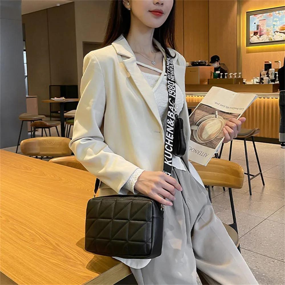 Girl's White PU Leather Crossbody Bag