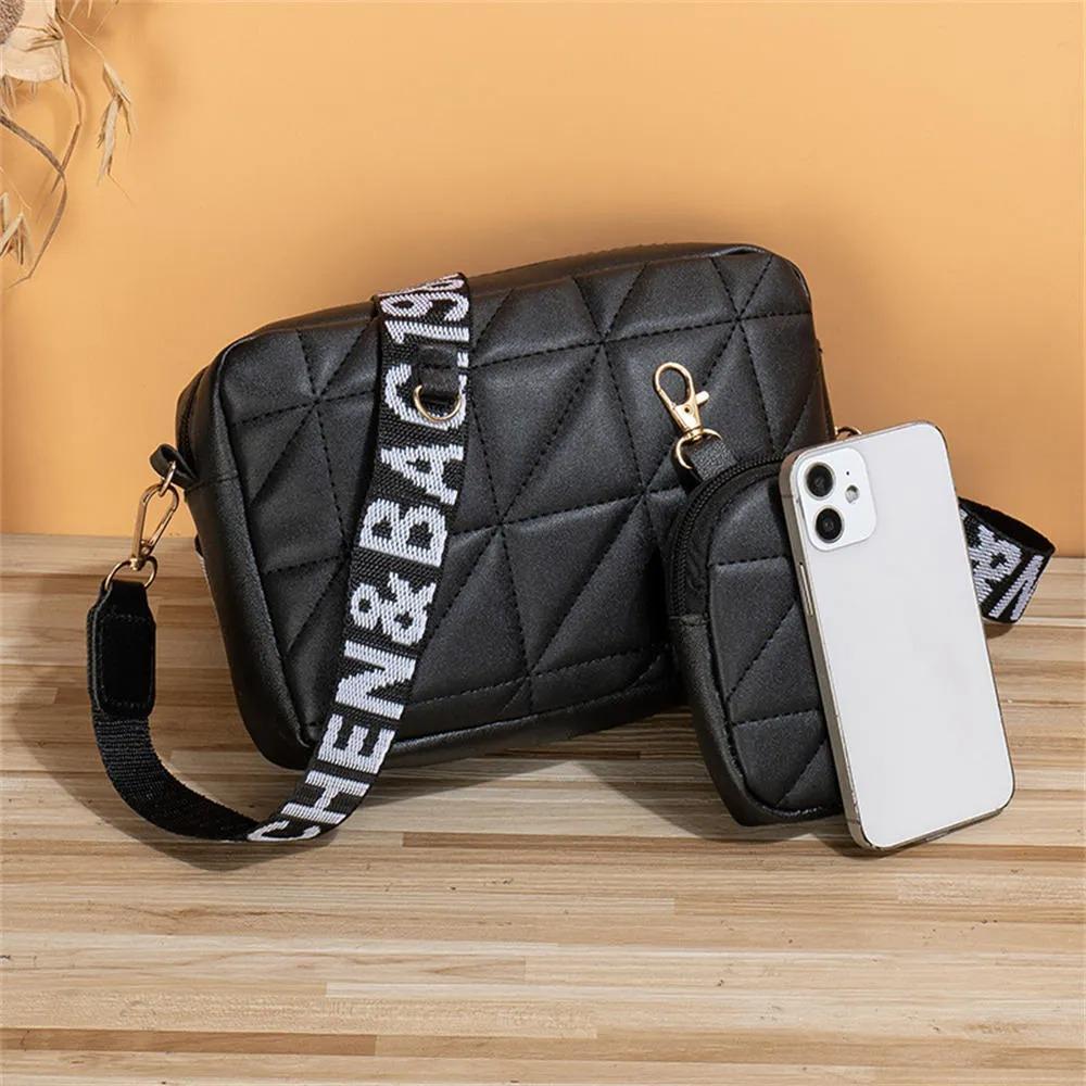 Girl's White PU Leather Crossbody Bag