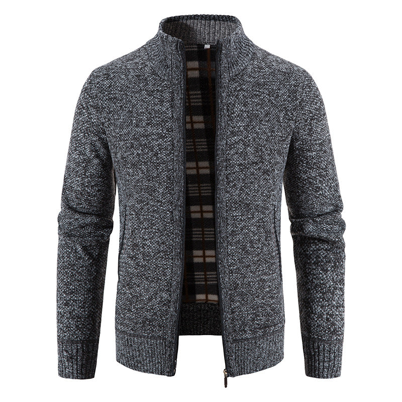 Cross-border men's foreign trade men's sweater coat loose sweater men's casual youth knitted cardigan tide
