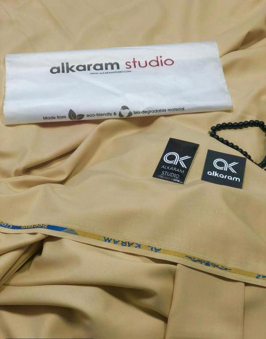 Men's Unstitched Wash And Wear Plain Suit