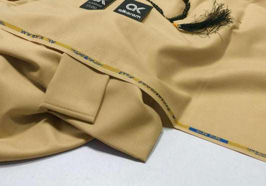 Men's Unstitched Wash And Wear Plain Suit