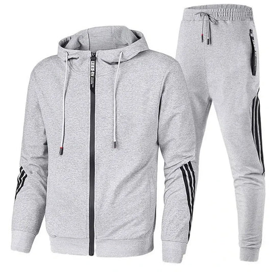 Men's Casual Sports Suits, Men's Jackets, Men's Korean Style Trendy and Handsome Matching Set 