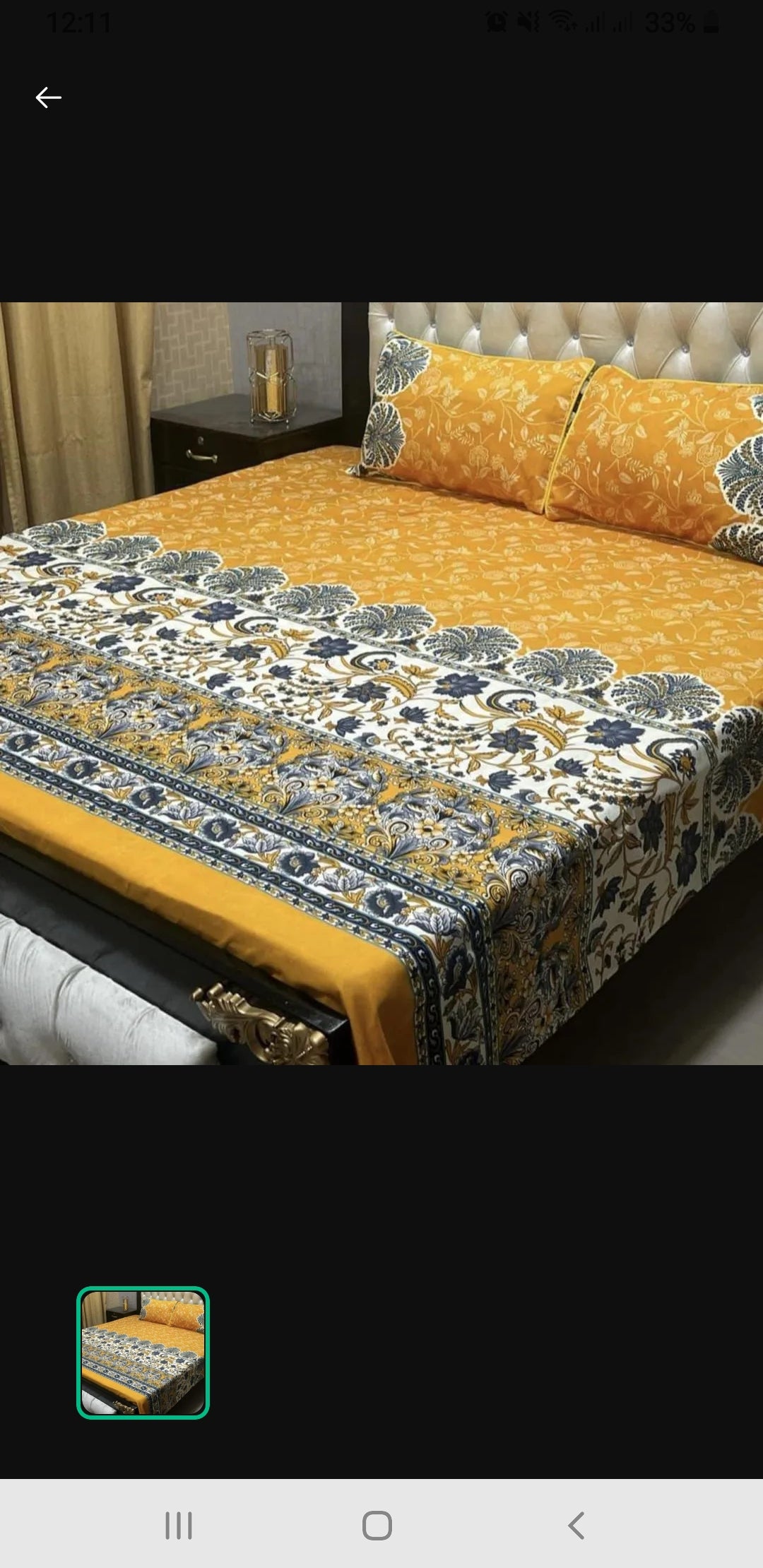  3 Pcs Crystal Cotton Printed Double Bedsheet